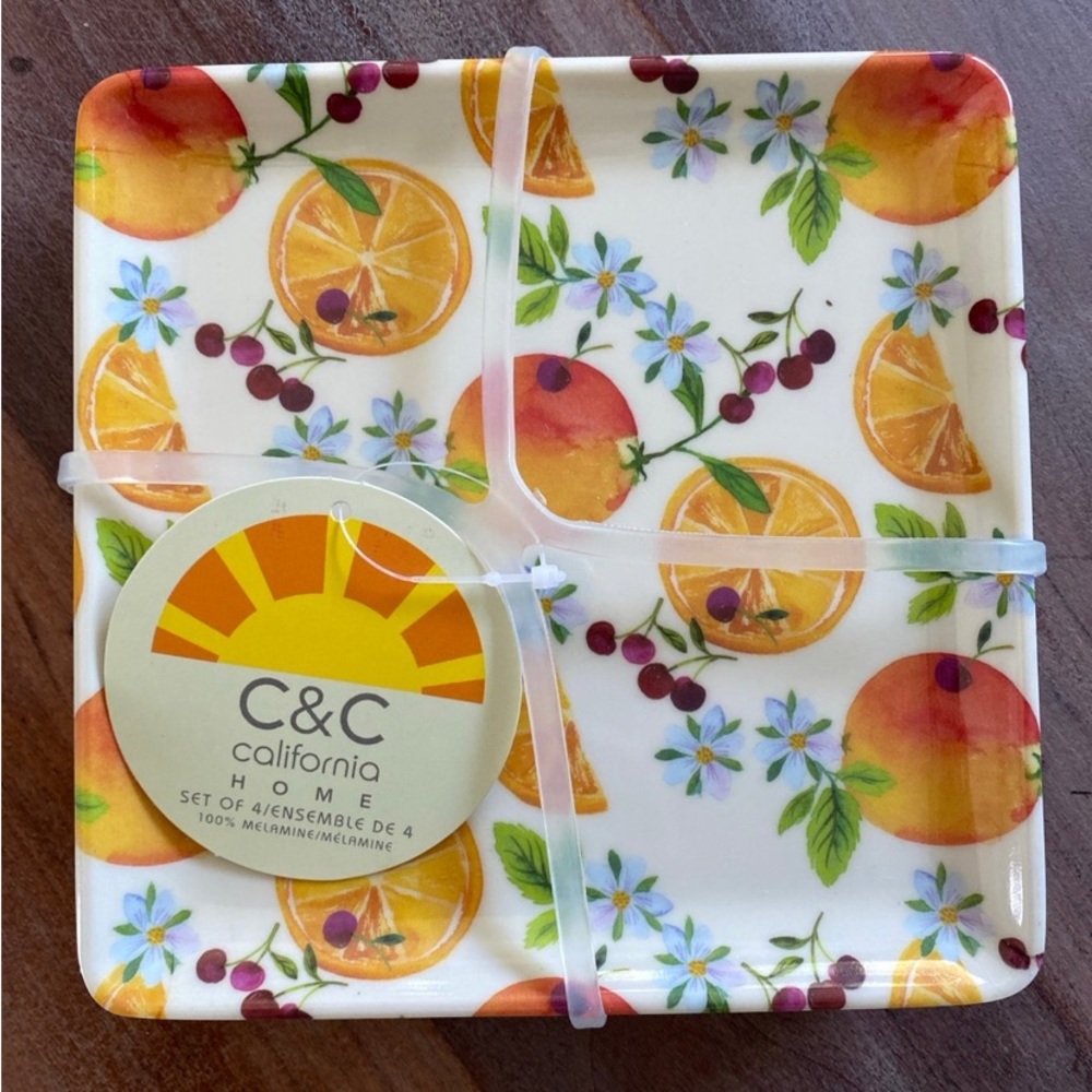 C&C California HOME Plates. Set of 4